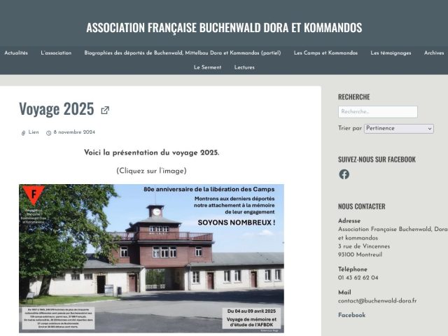 Association Française Buchenwald Dora et Kommandos