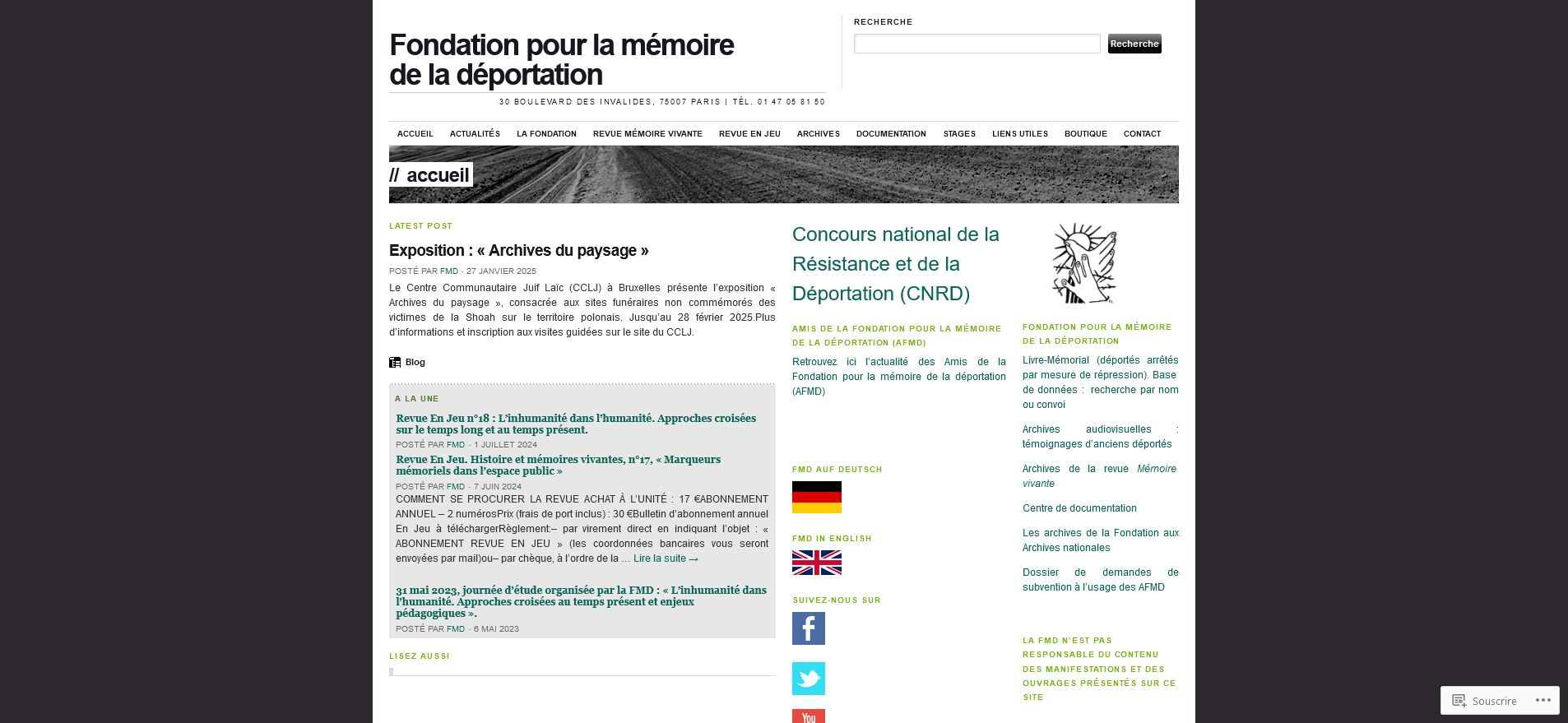 Fondation Memoire de la Déportation